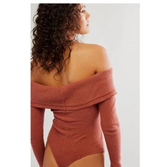 NEW Free People | Autumn Cozy Bodysuit In Canyon Sunset - Picture 2 of 9